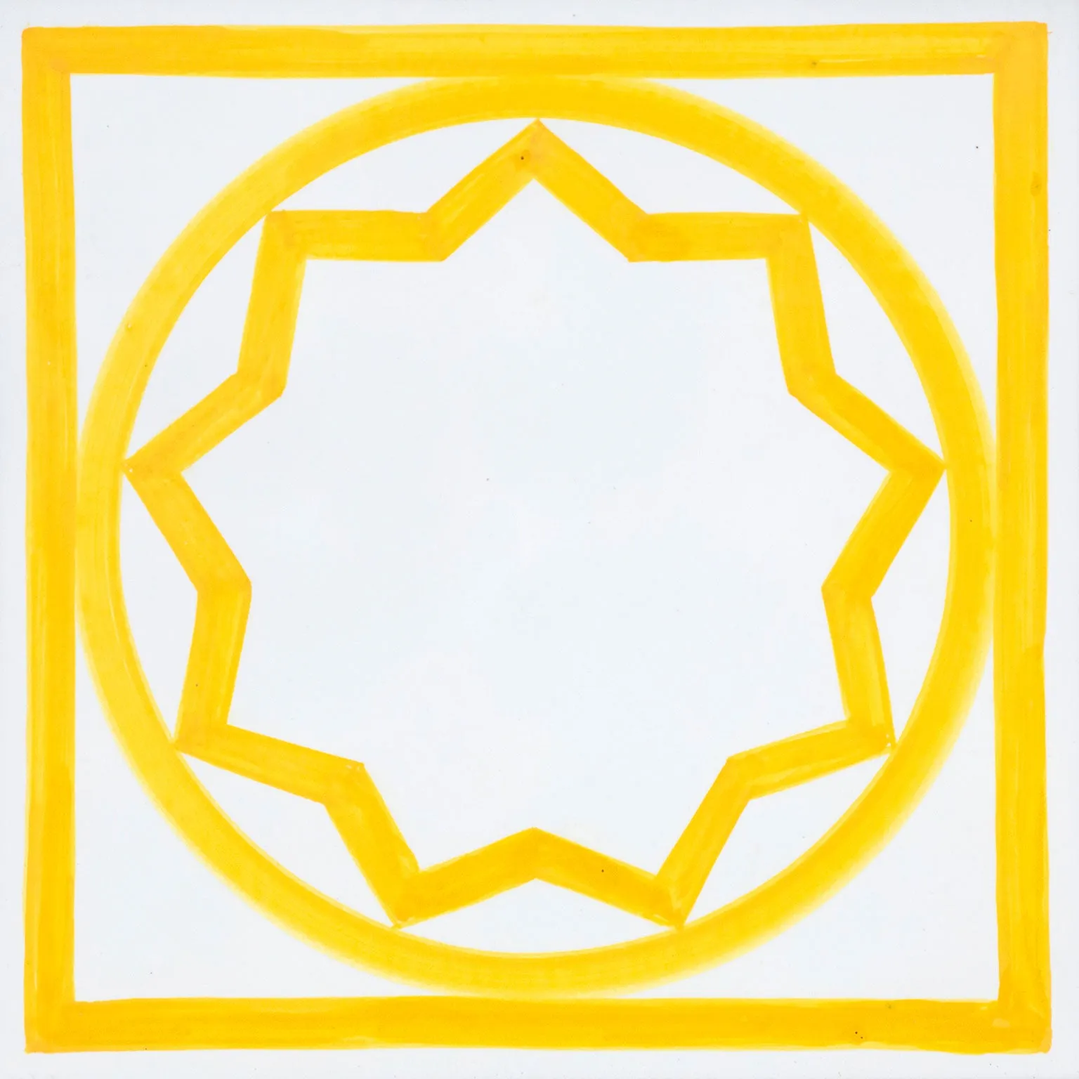 SOL LEWITT "SUNSHINE TILE" CERAMIC, 1985