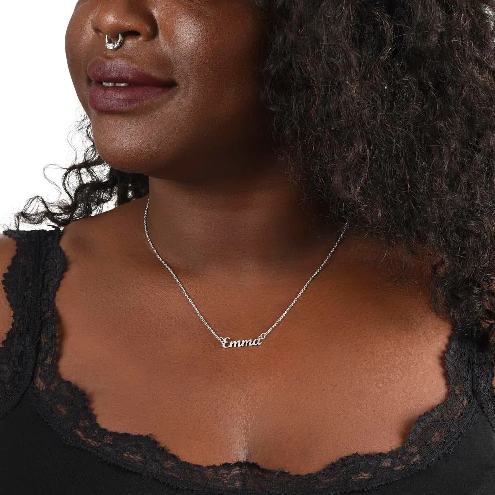 Soulmate Name Necklace-I swear I couldn't love you more