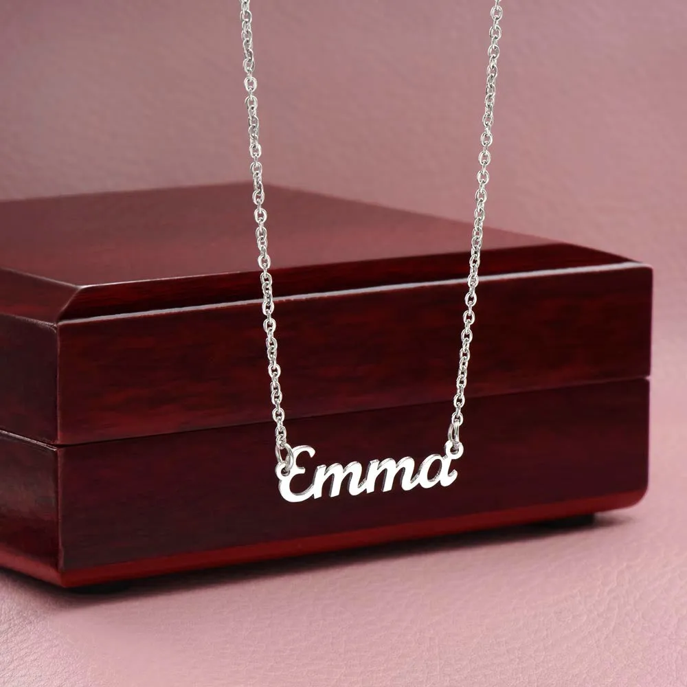 Soulmate Name Necklace-I swear I couldn't love you more
