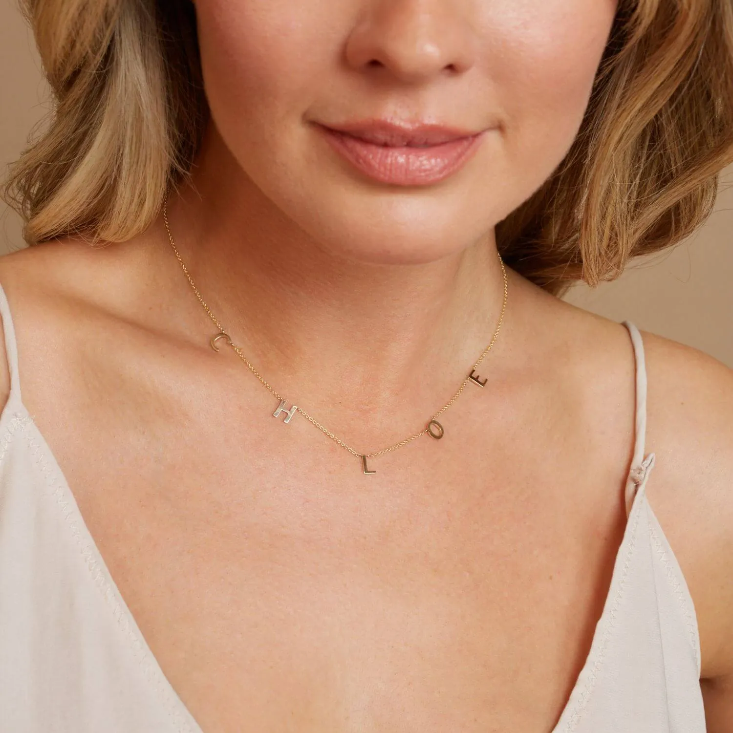 Spaced Letter Necklace