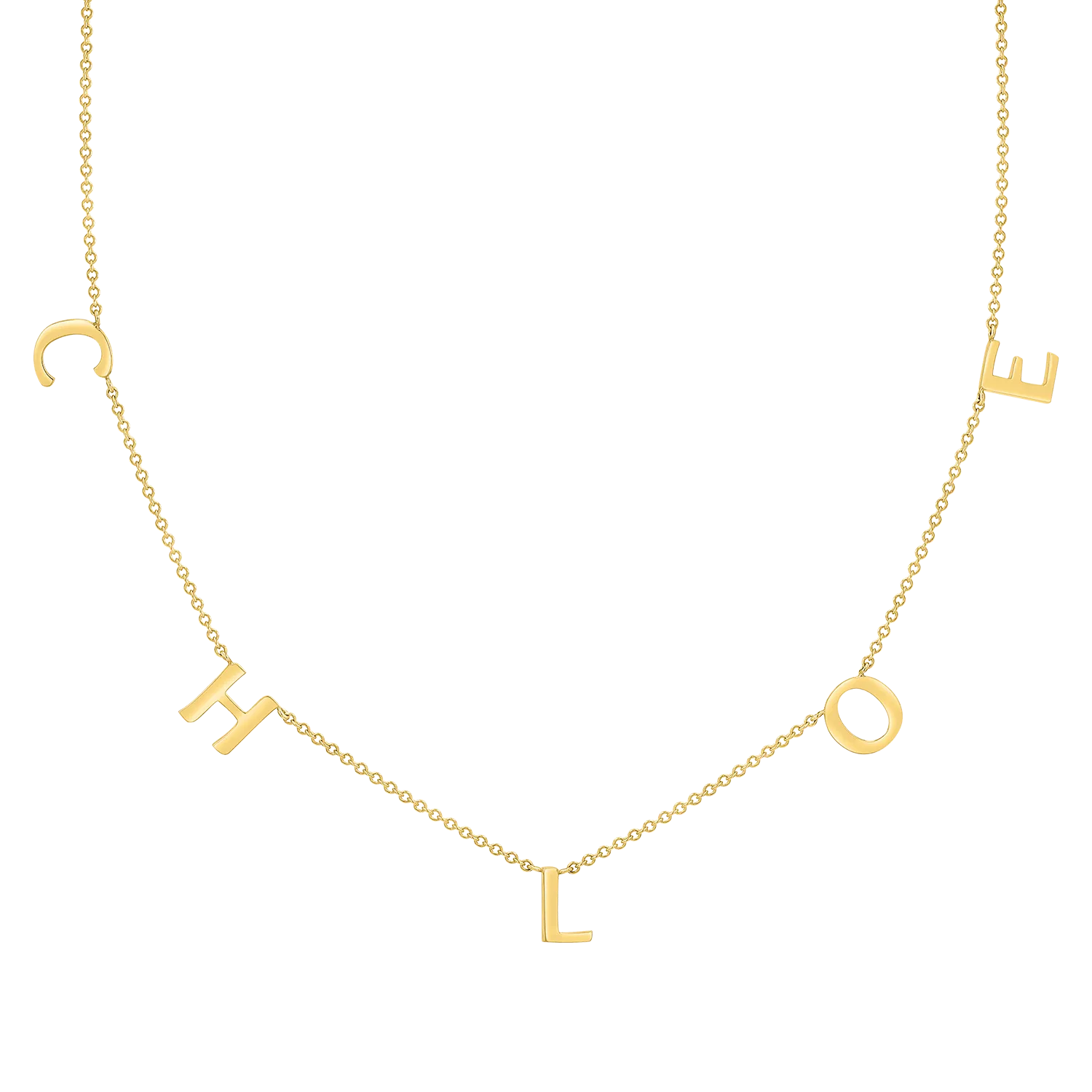 Spaced Letter Necklace