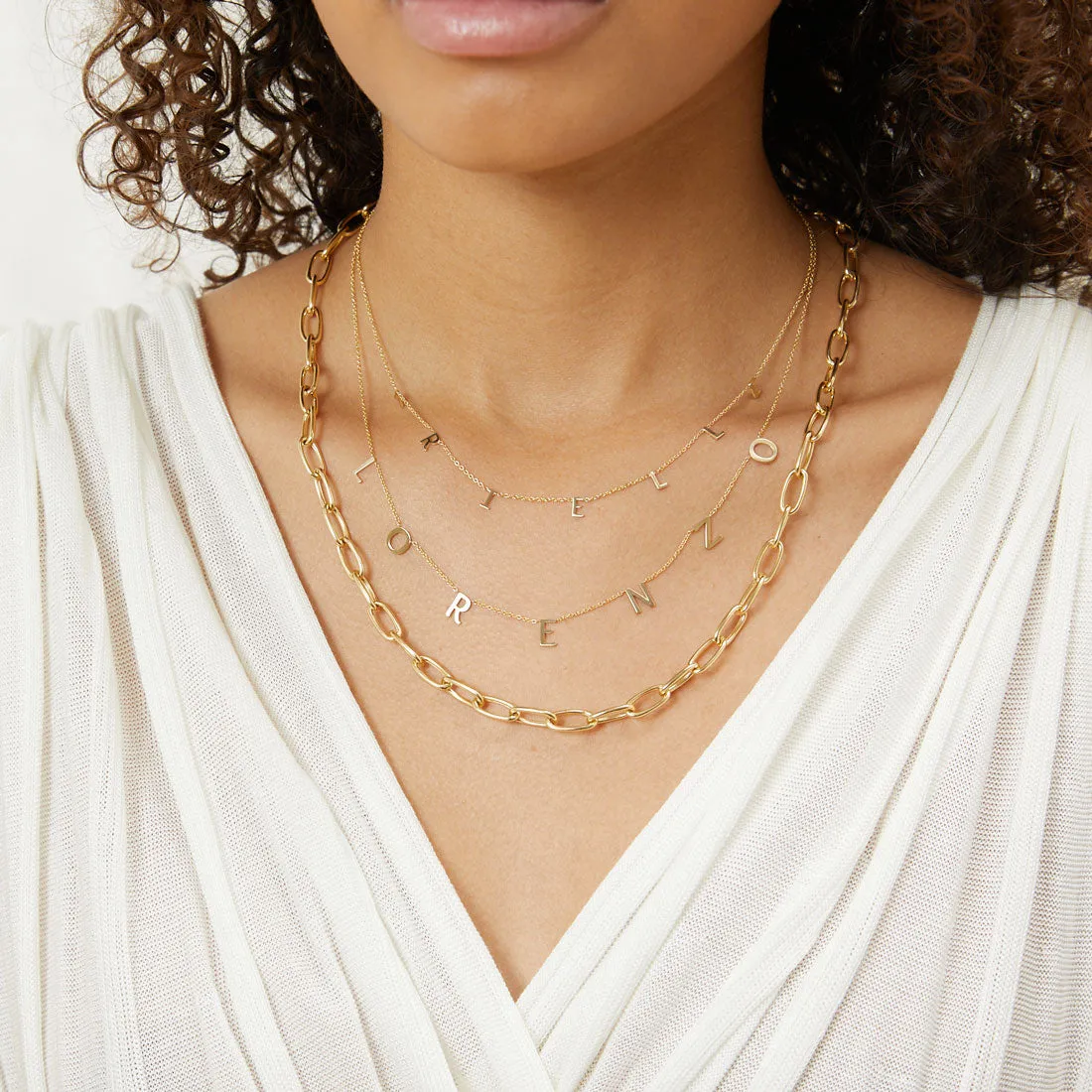 Spaced Letter Necklace