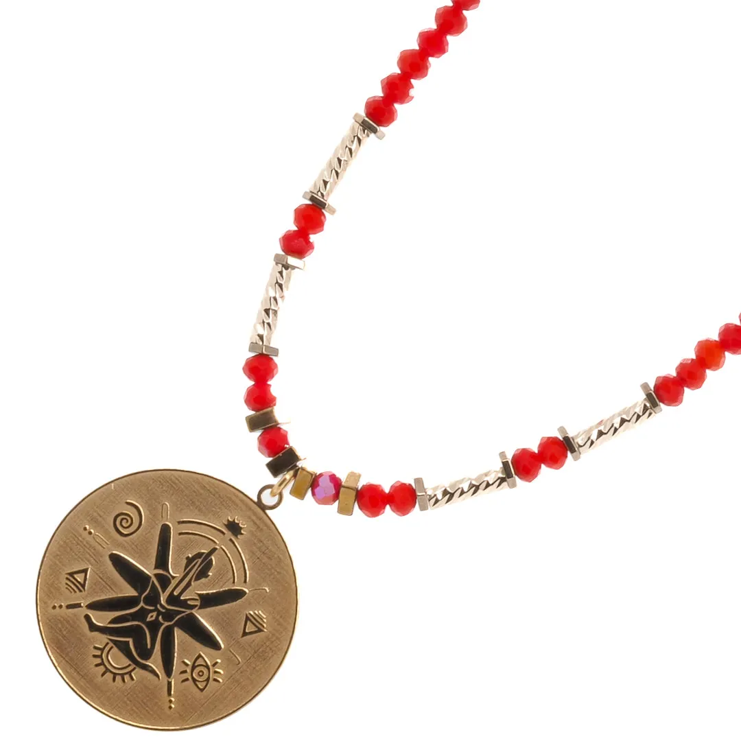 Spiritual Energy Beaded Yoga Choker Necklace
