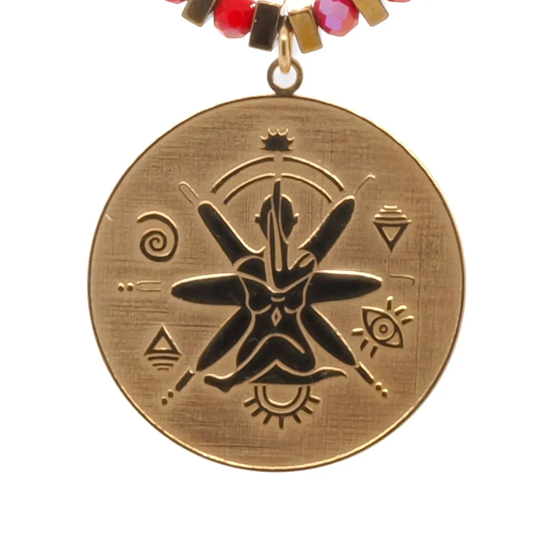 Spiritual Energy Beaded Yoga Choker Necklace