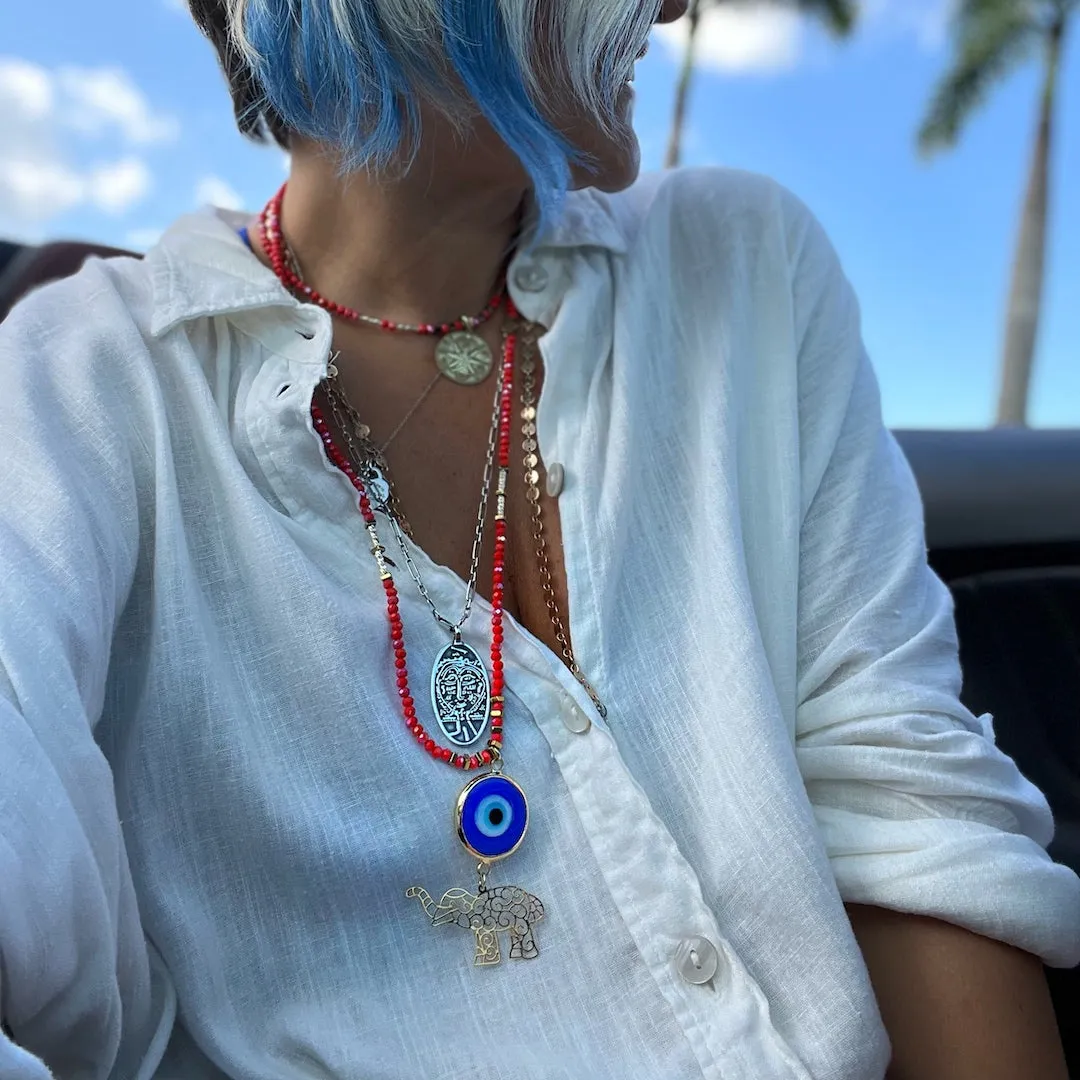 Spiritual Energy Beaded Yoga Choker Necklace
