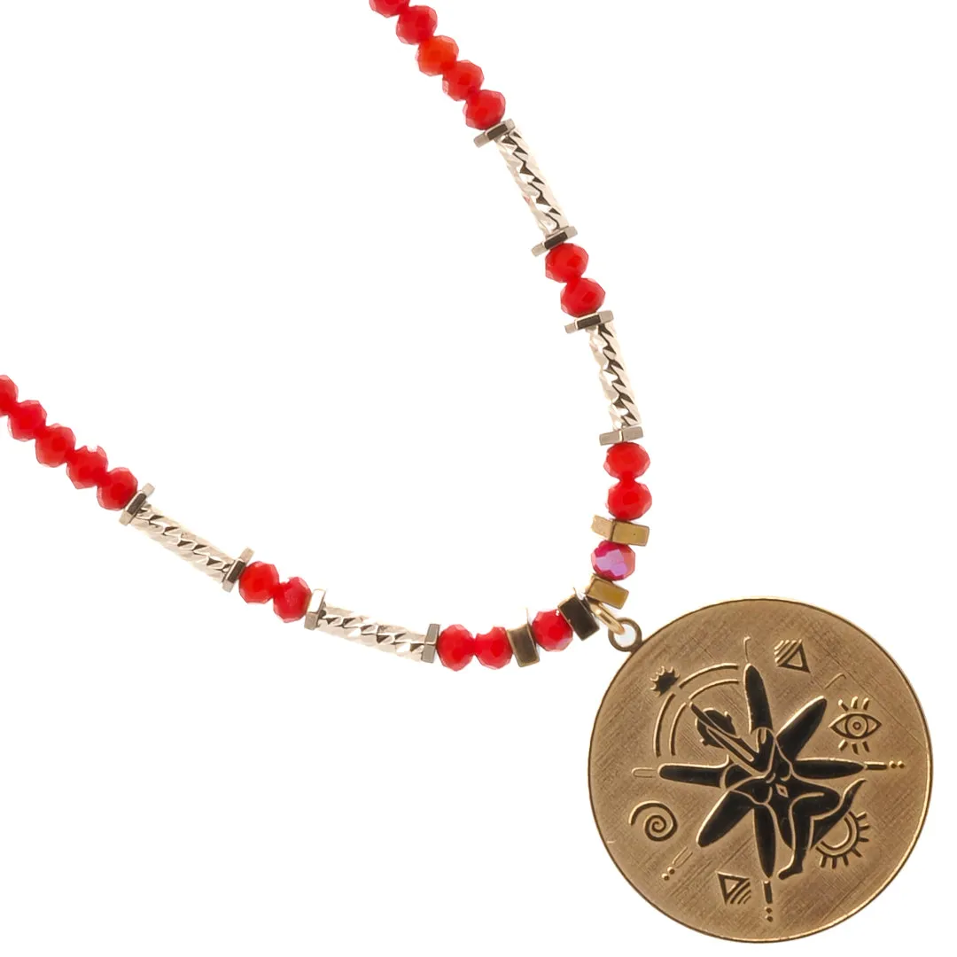 Spiritual Energy Beaded Yoga Choker Necklace