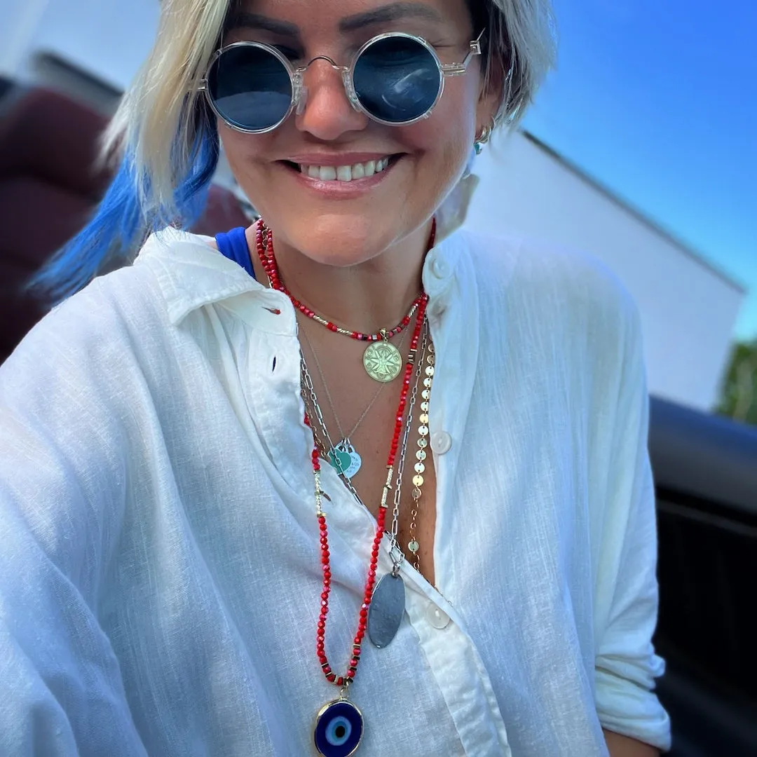 Spiritual Energy Beaded Yoga Choker Necklace