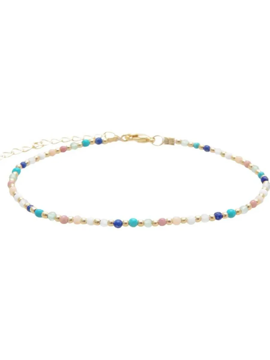 Spiritual Healer Healing 2mm Gold Chain Anklet