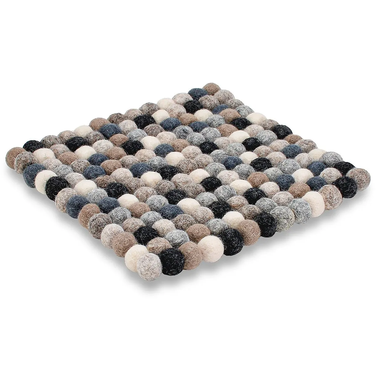 Square Pom-pom Trivets- Natural Color