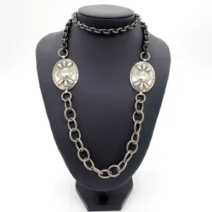 Sterling Concho Necklace