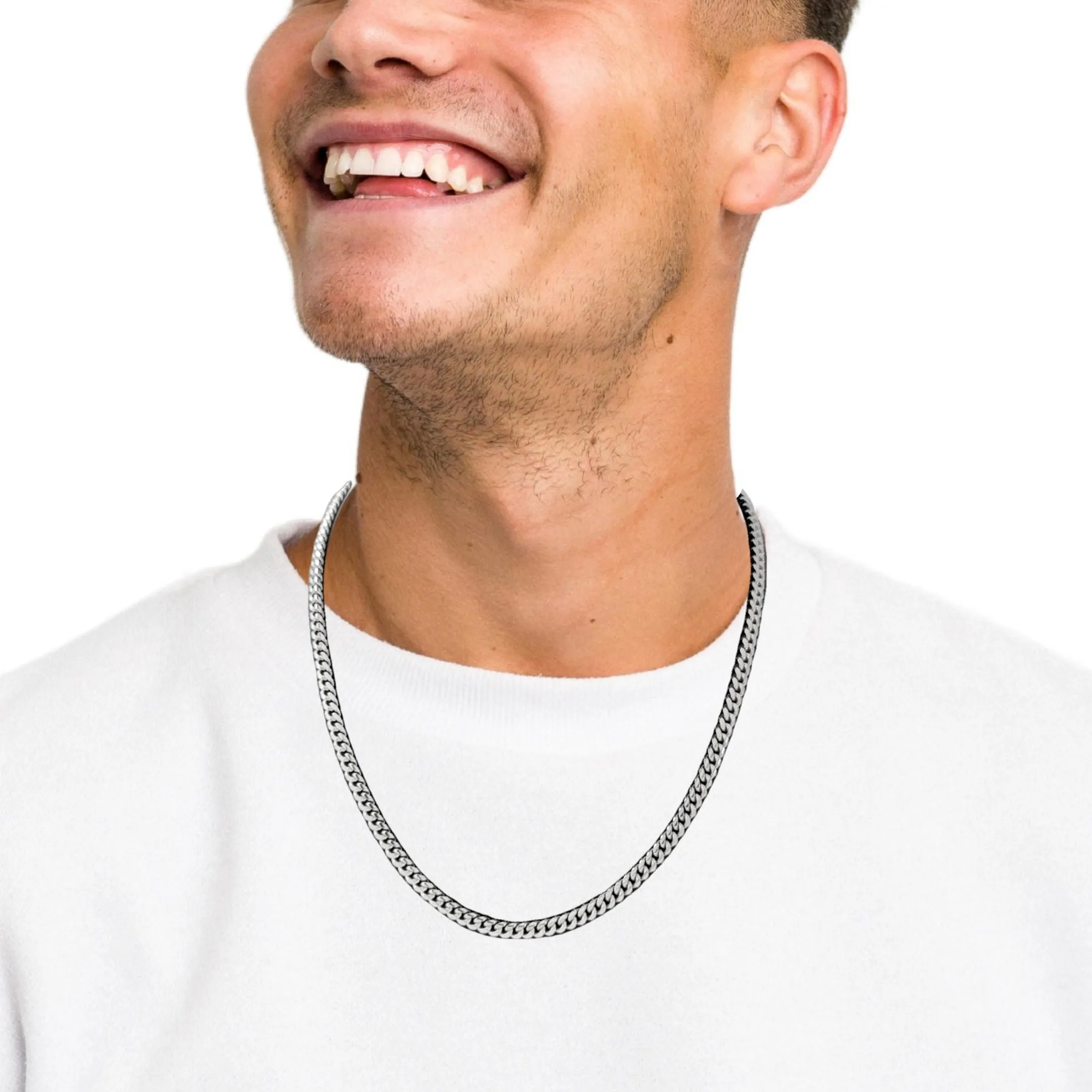 Sterling Silver 18" Cuban Link Chain