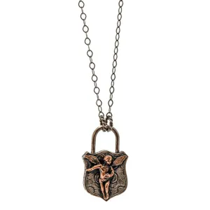 Sterling Silver Guardian Angel Unique Necklace