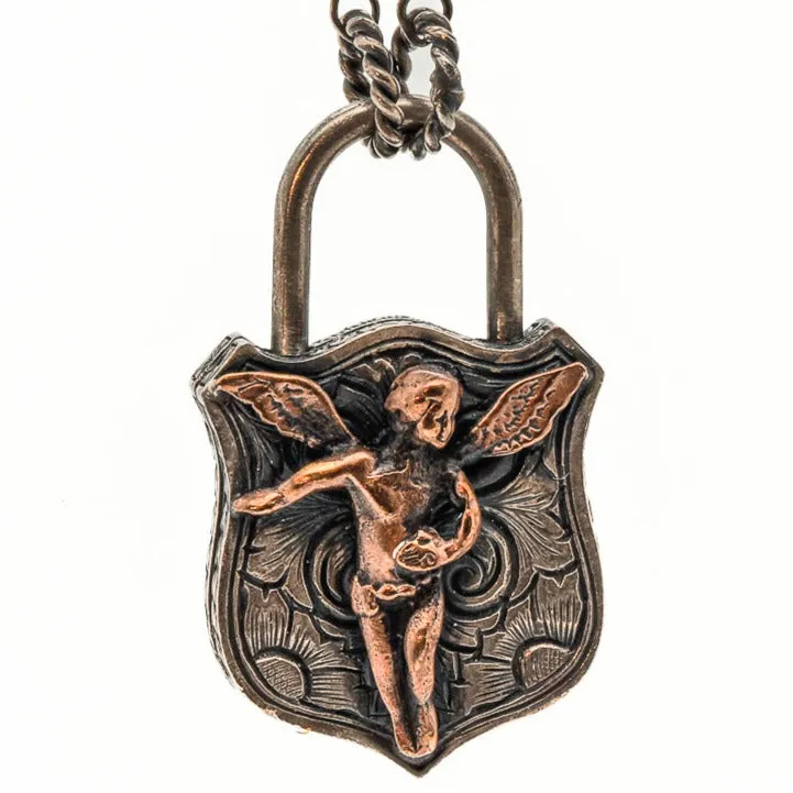 Sterling Silver Guardian Angel Unique Necklace