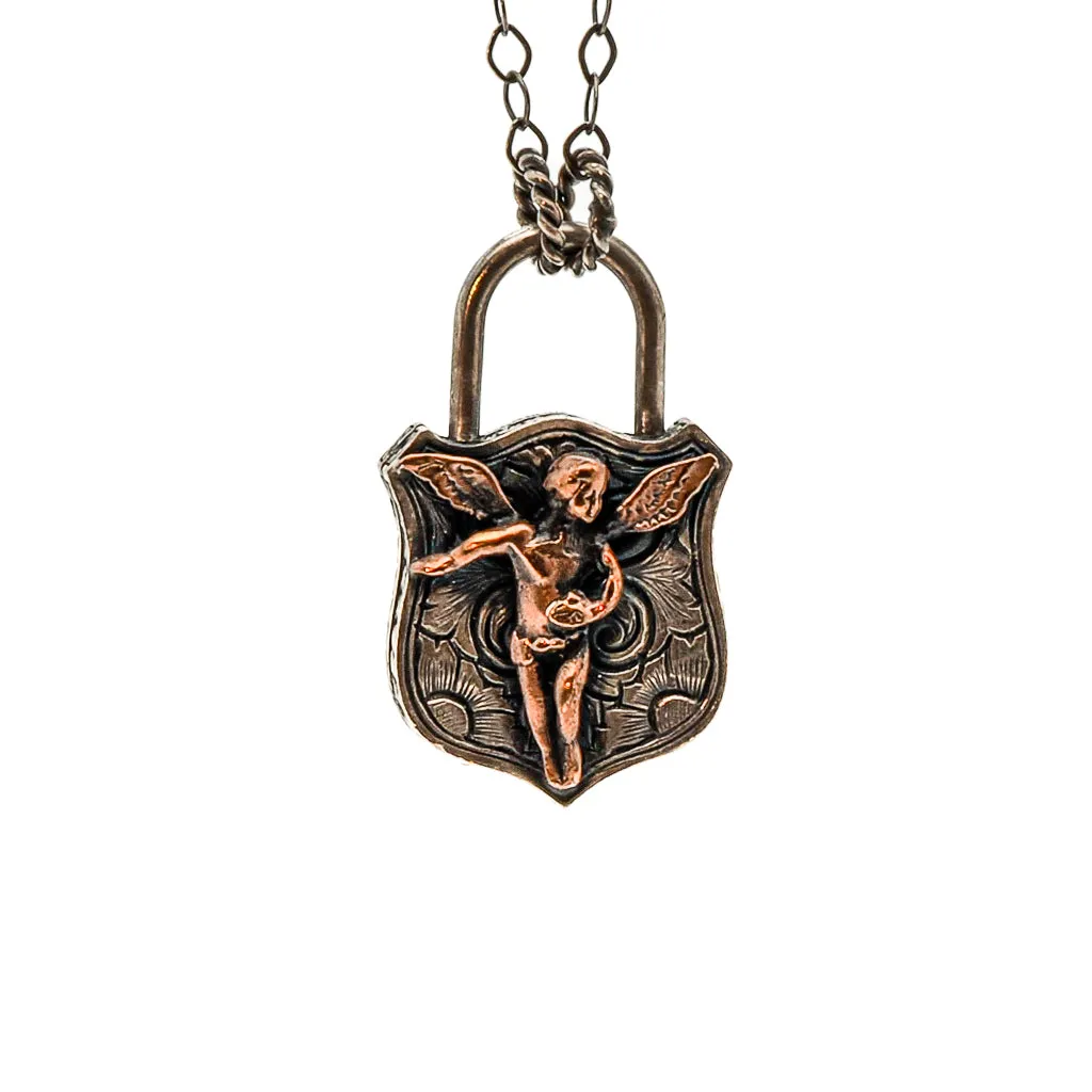 Sterling Silver Guardian Angel Unique Necklace