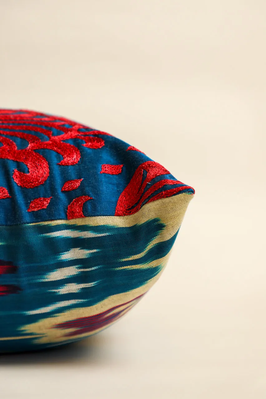 Suzani Majestic Americana Square Pillow Cover