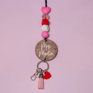 Sweet Hearts Personalized Teacher Lanyard