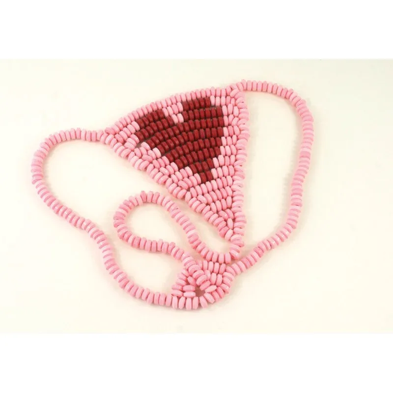 Sweet Pleasures: Candy G-String for Lovers - Heart-Shaped Edible Delight!