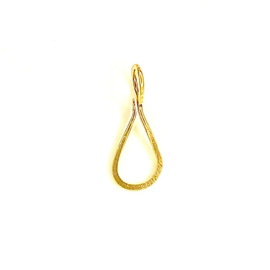 Tear Drop Connector in Brass