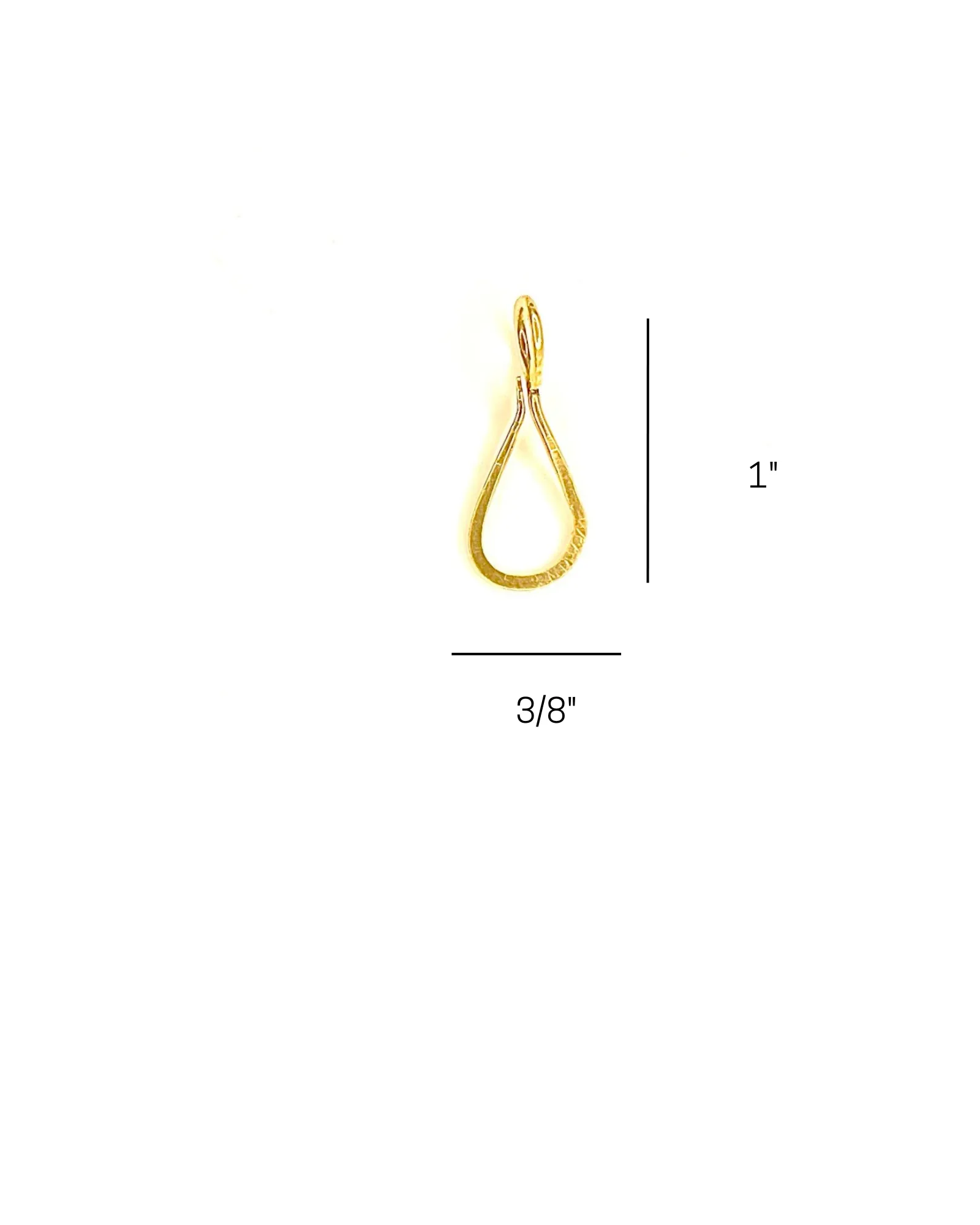 Tear Drop Connector in Brass
