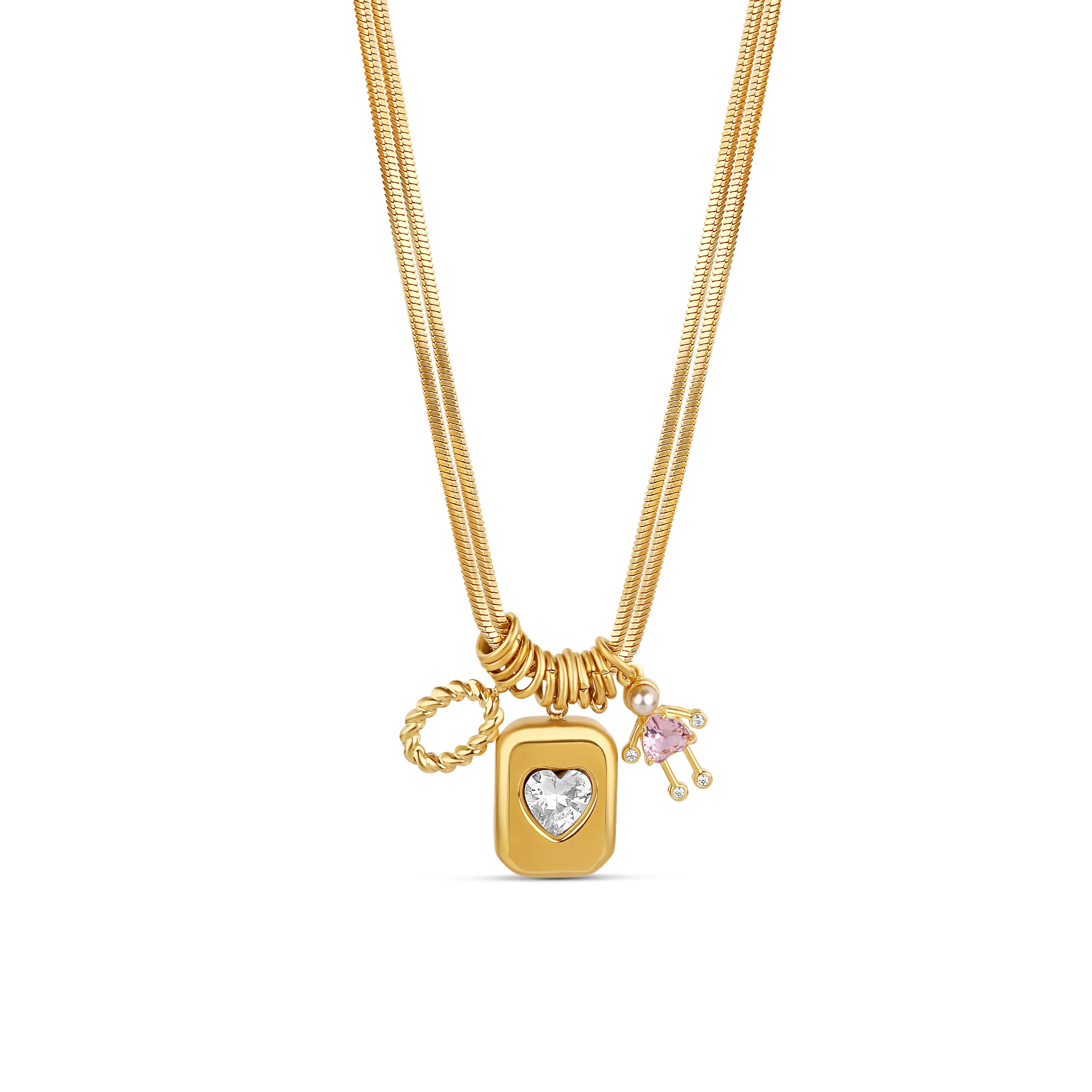The Personalized Heart Charm Necklace