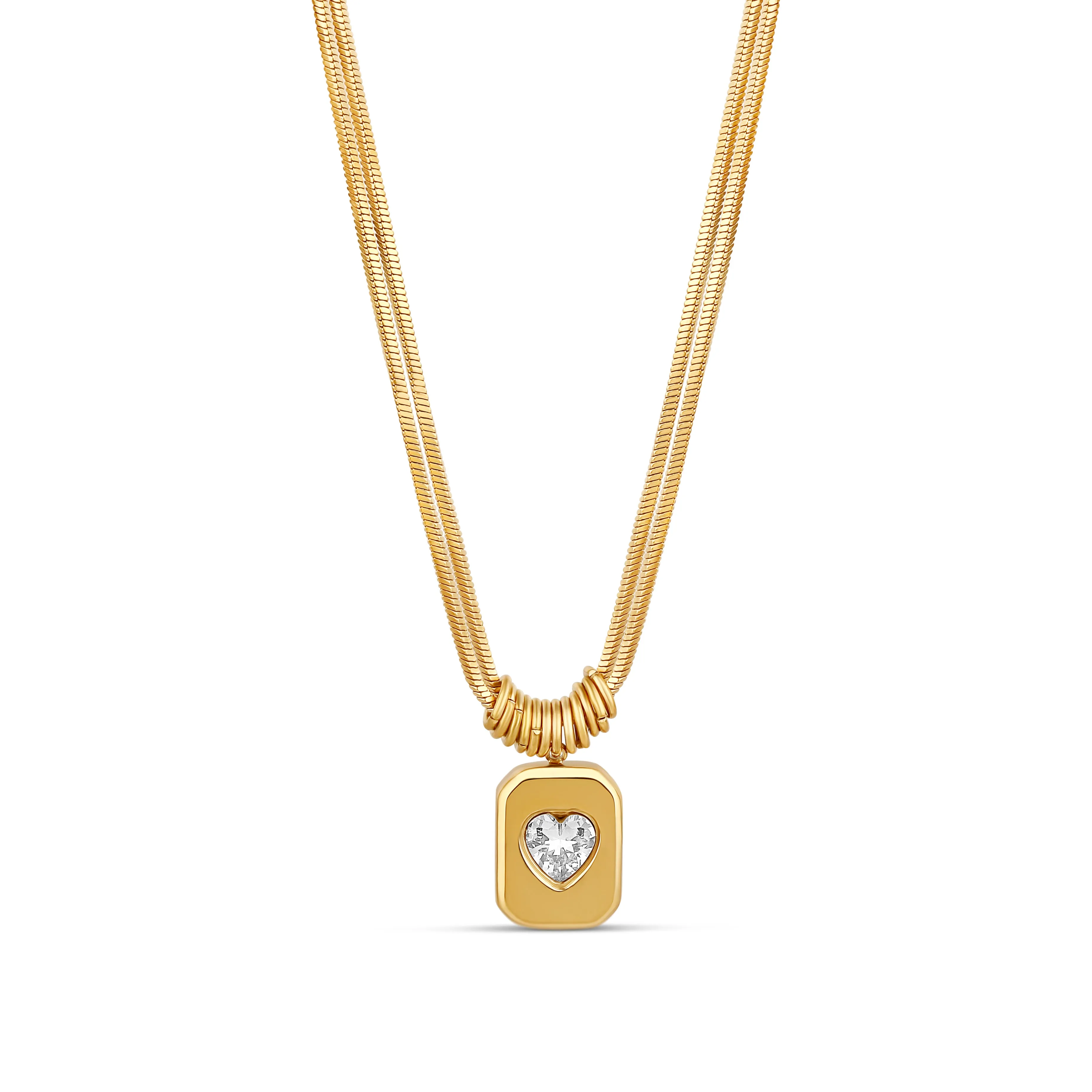 The Personalized Heart Charm Necklace