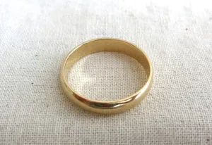 Thick Smooth Half Round Band | 4mm