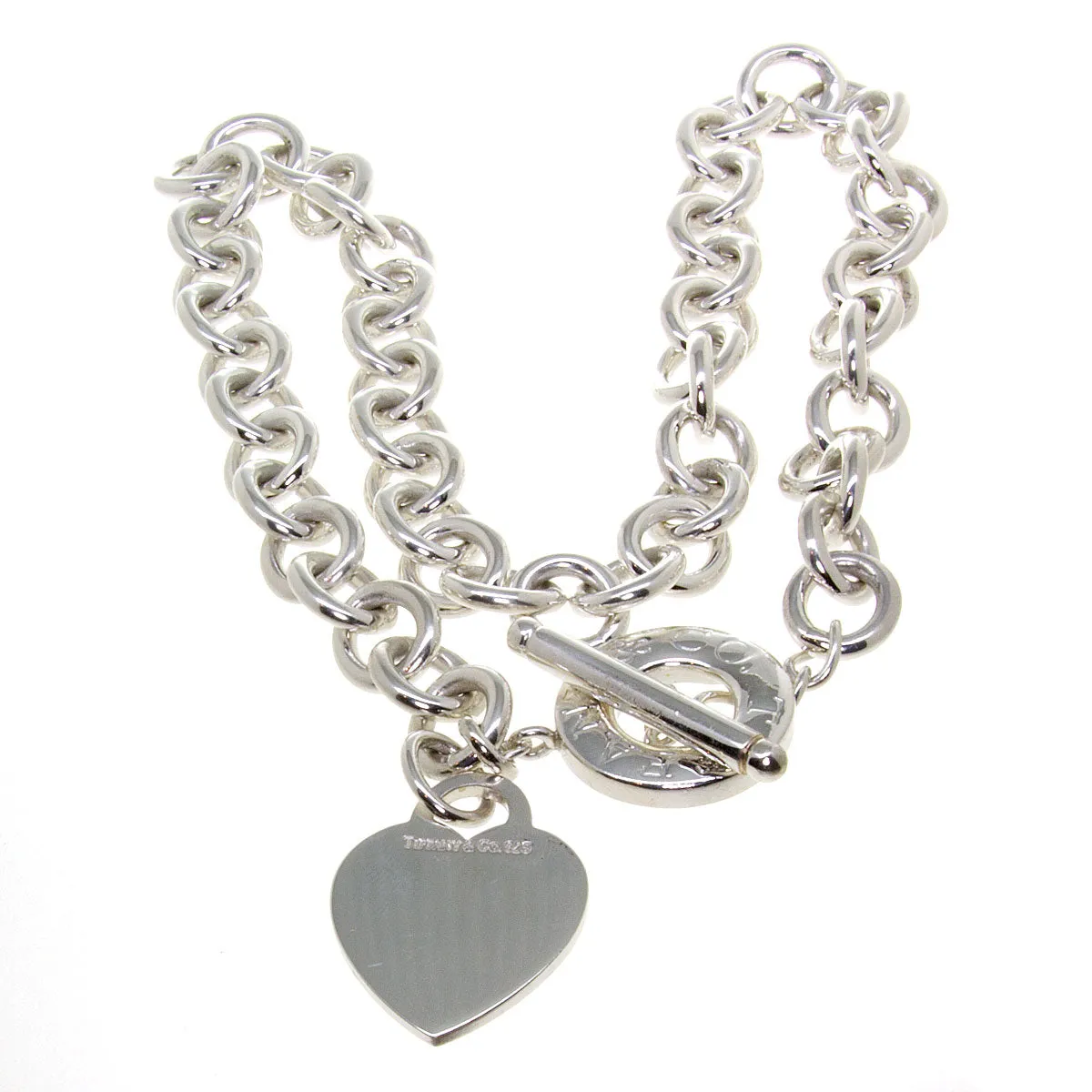 Tiffany & Co. Heart Charm Toggle Necklace