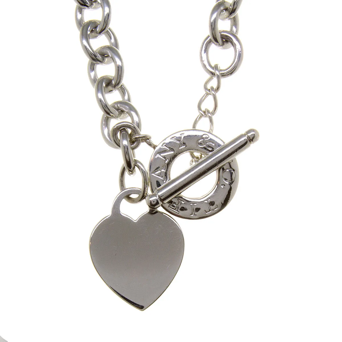 Tiffany & Co. Heart Charm Toggle Necklace