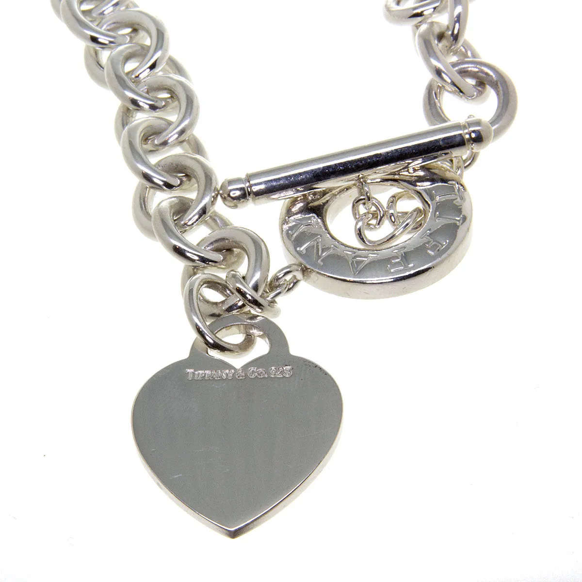 Tiffany & Co. Heart Charm Toggle Necklace