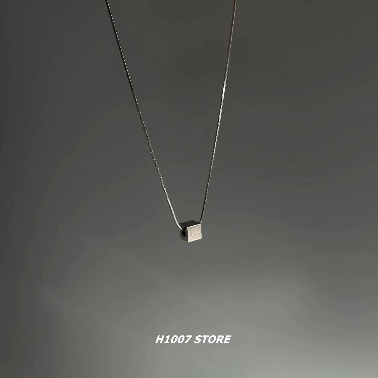 Titanium Steel Square Necklace