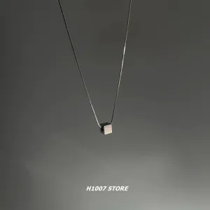 Titanium Steel Square Necklace