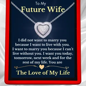 To My Future Wife 3in1 Necklace -  Sterling Silver Trinity Necklace - FW4