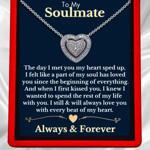 To My Soulmate 3in1 Necklace -  Sterling Silver Trinity Necklace - ST2