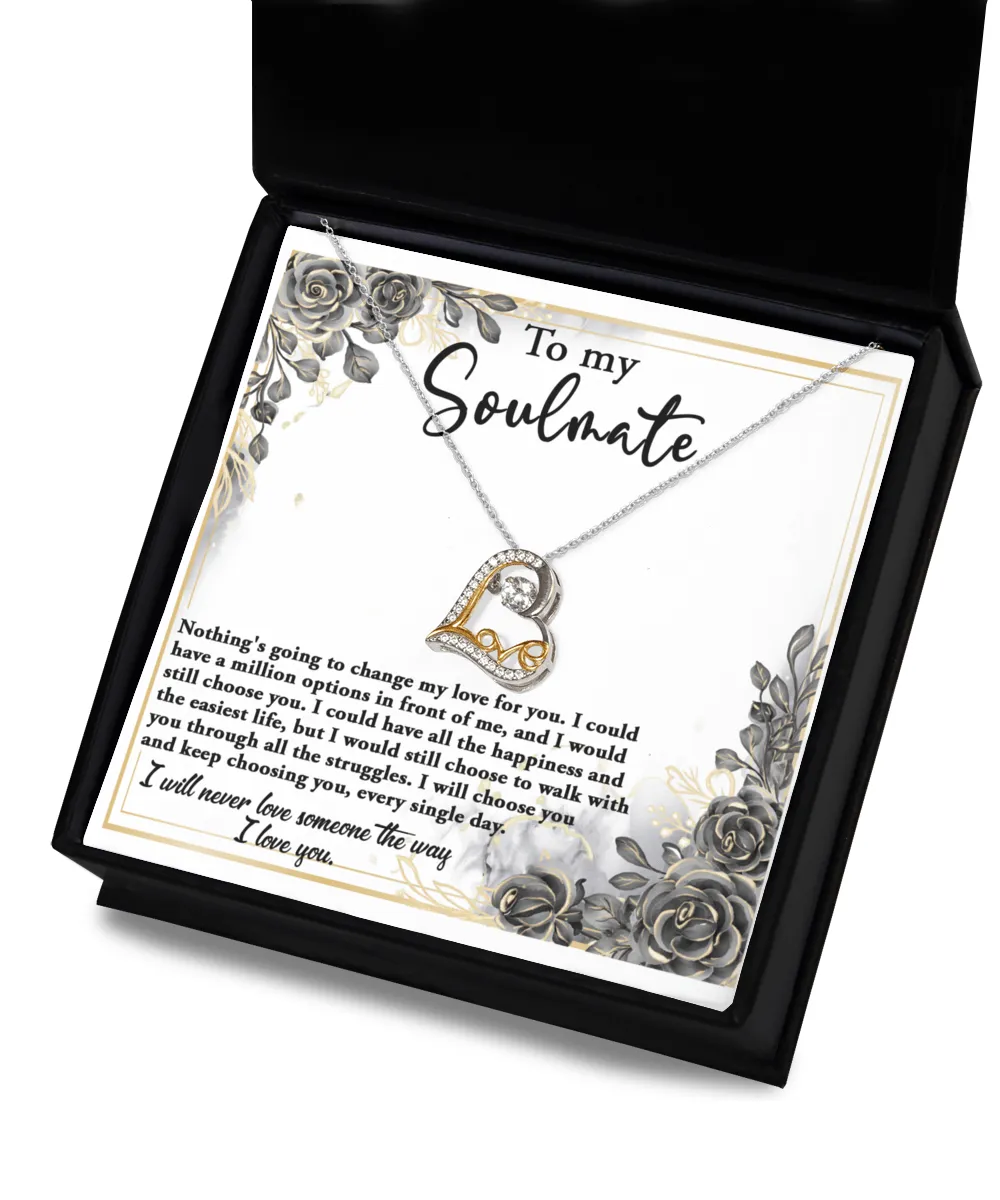 To My Soulmate Every Single Day | Love Dancing Necklace