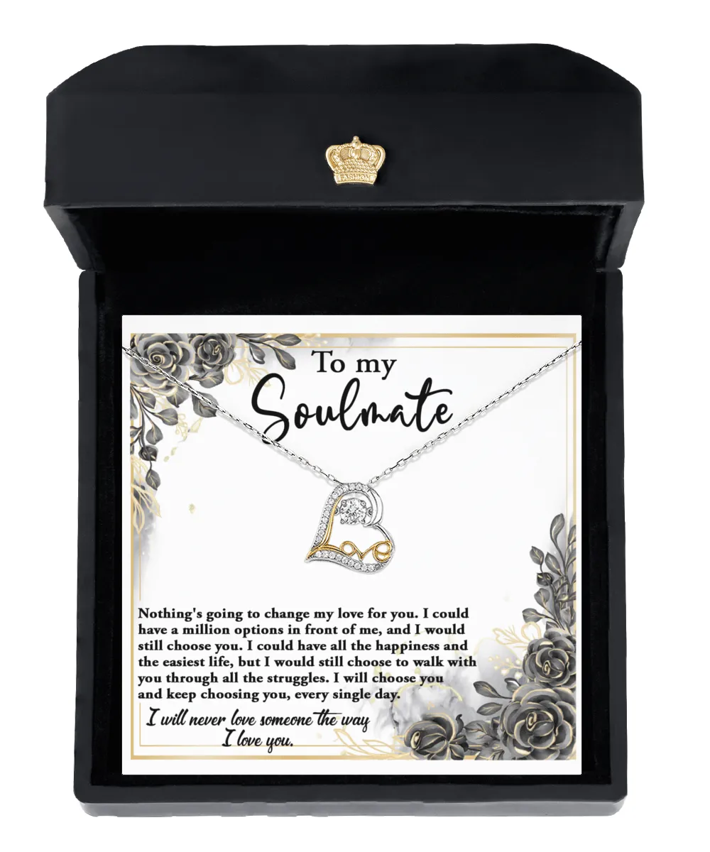 To My Soulmate Every Single Day | Love Dancing Necklace