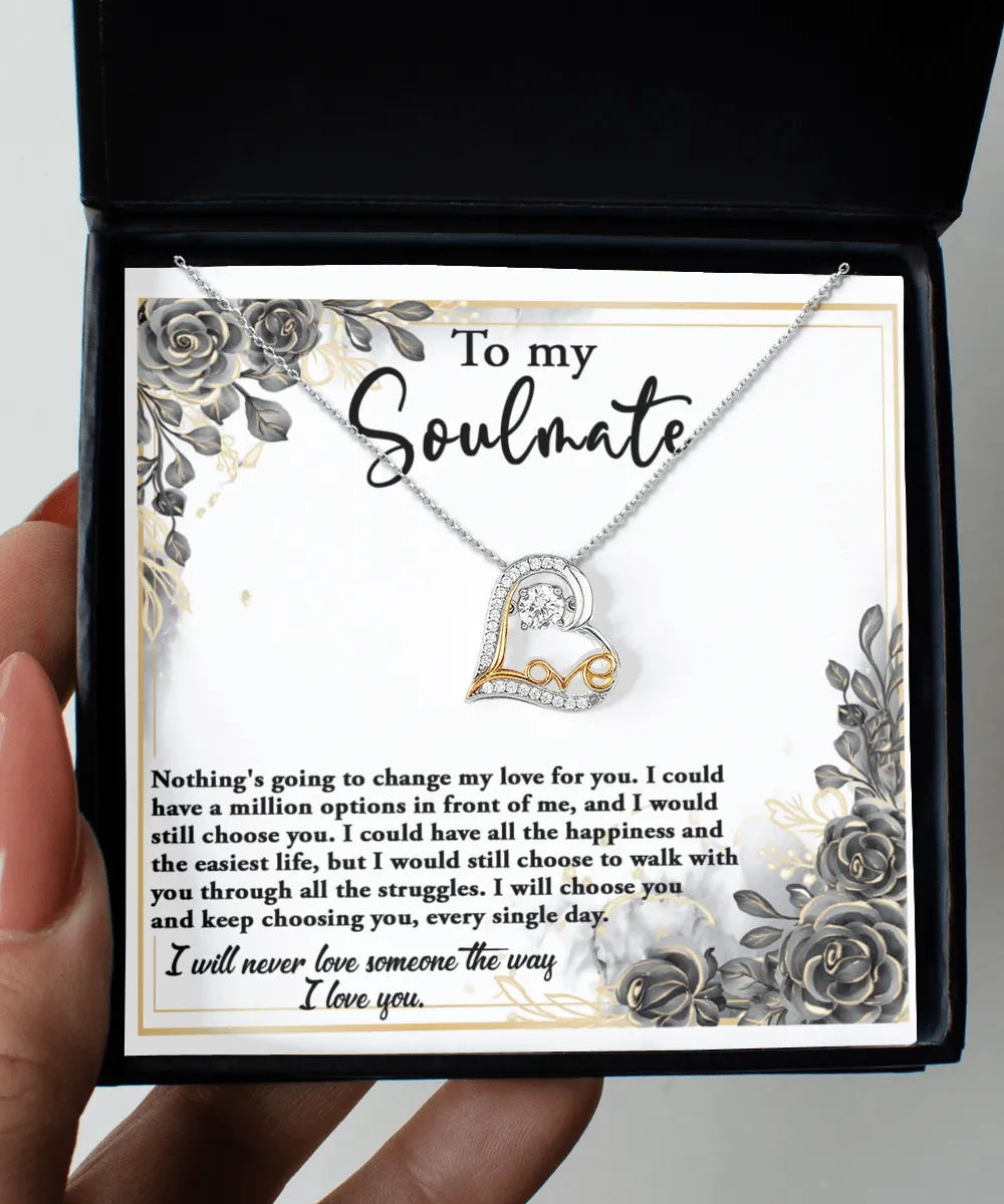 To My Soulmate Every Single Day | Love Dancing Necklace