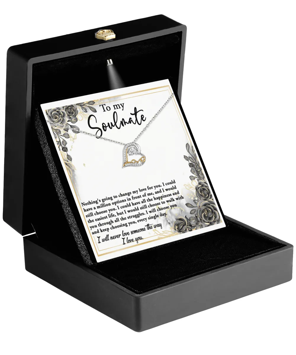 To My Soulmate Every Single Day | Love Dancing Necklace