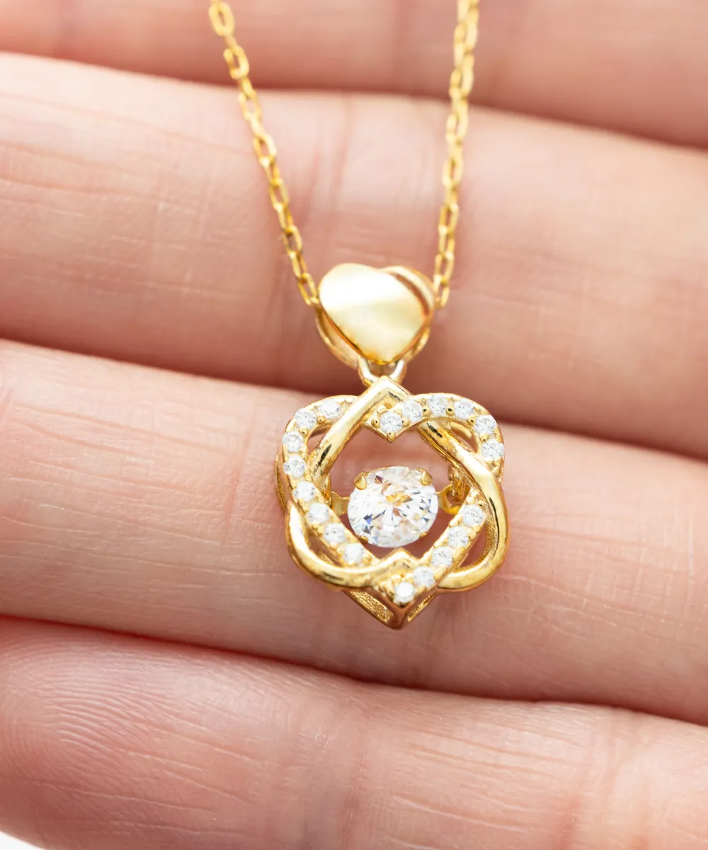 To My Soulmate | Nothing Could Lessen My Love for You | Heart Knot Necklace