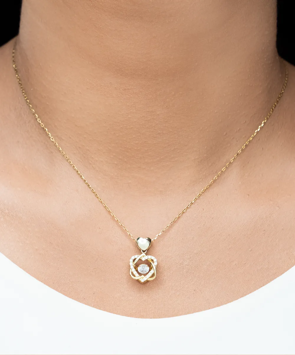 To My Soulmate | Nothing Could Lessen My Love for You | Heart Knot Necklace