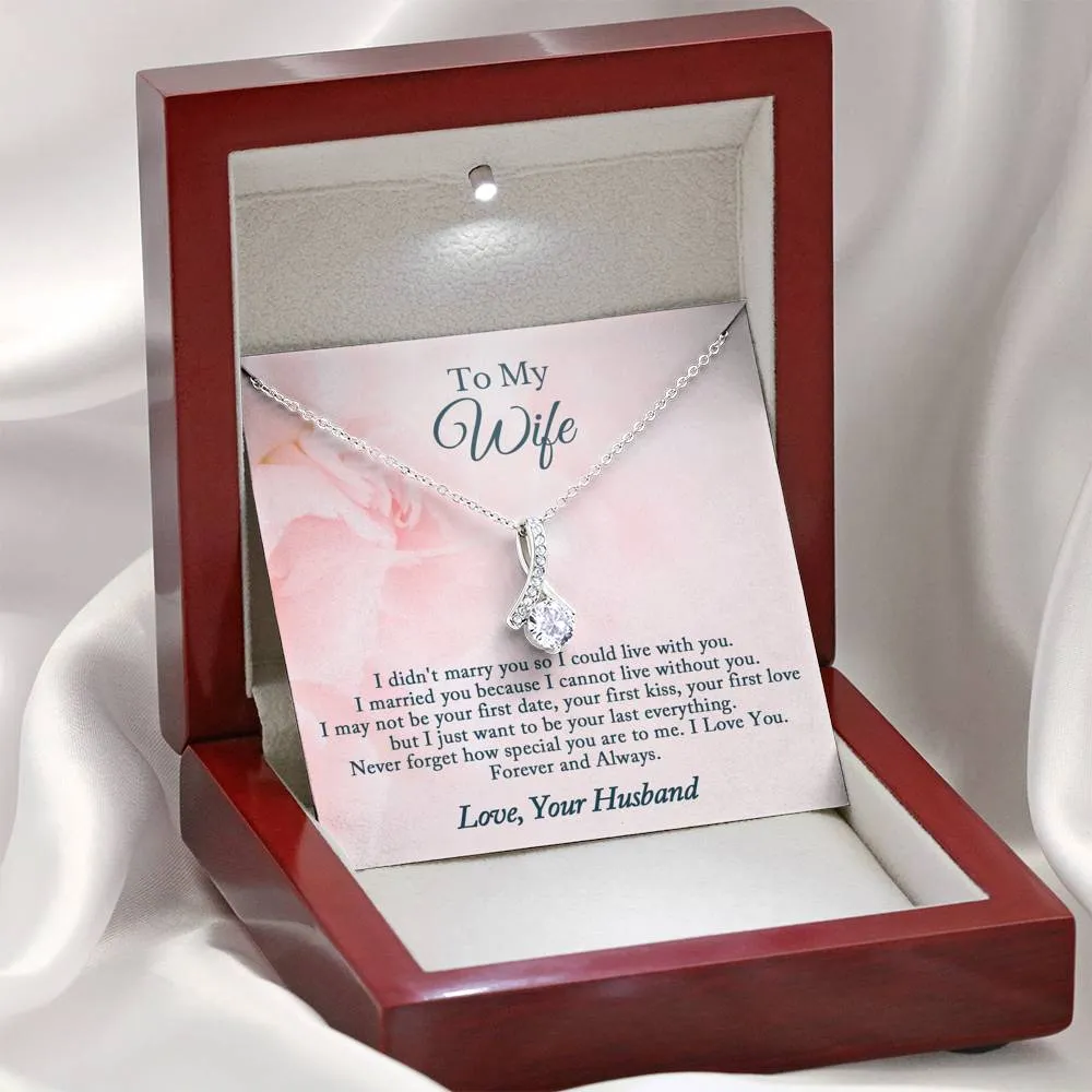 To My Wife Necklace, Anniversary Gift For Wife, Wife Gift from Husband, Wife Necklace, Wife Birthday Gift, Wedding Gifts, Christmas Gifts