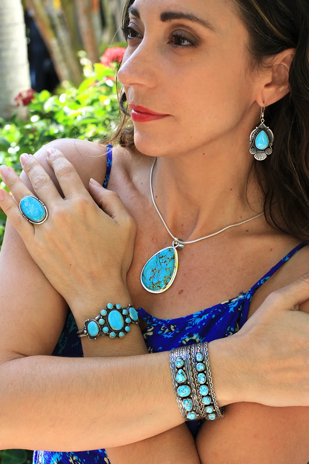 Turquoise Teardrop Pendant