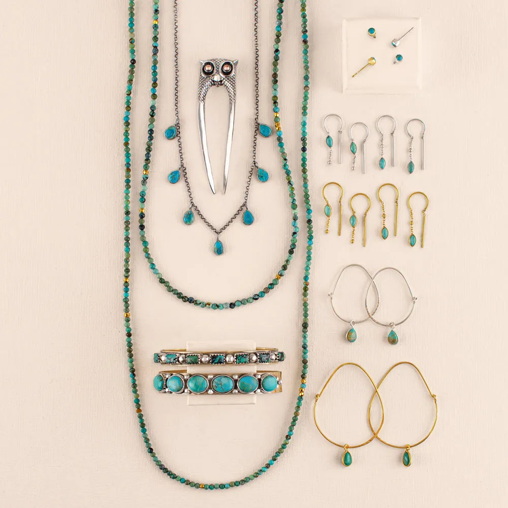 Turquoise Teardrops Necklace