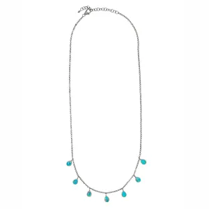 Turquoise Teardrops Necklace