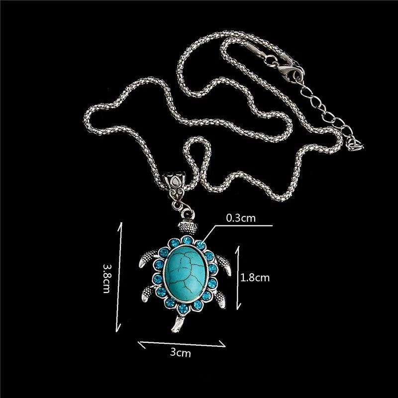 Turquoise Turtle Necklace