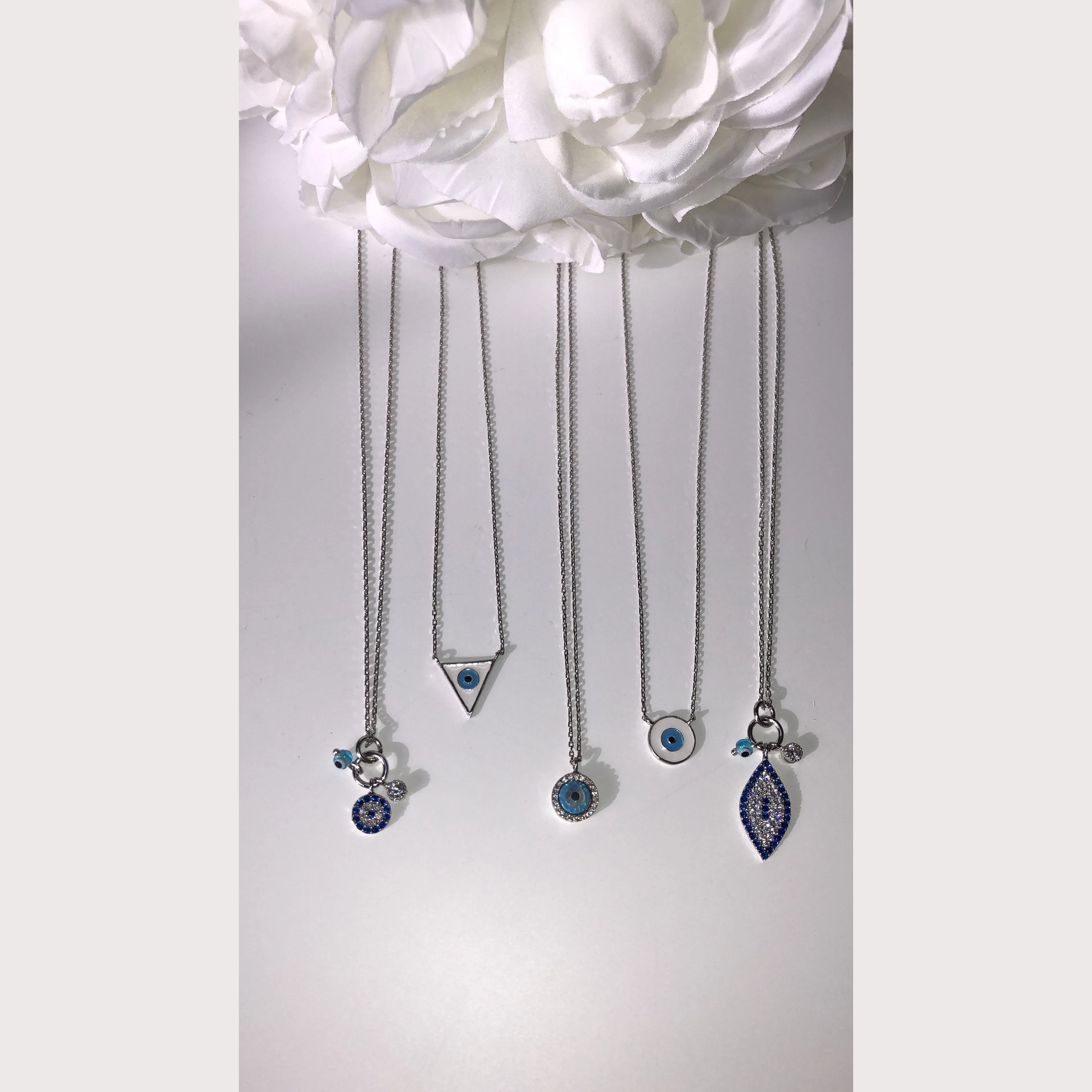 Unique Dangling Evil Eye Necklace