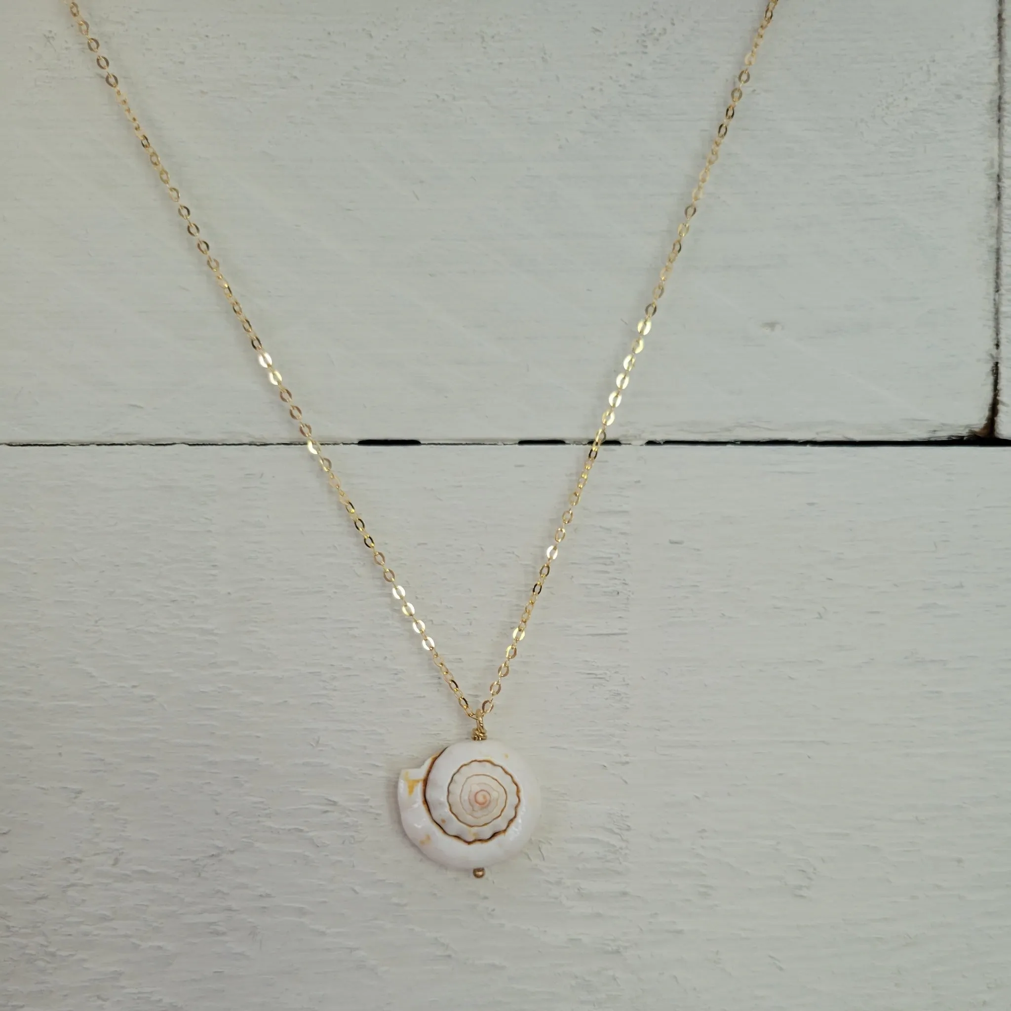 Unique Shell Drop Necklace - Sterling, Gold, or Rose Gold