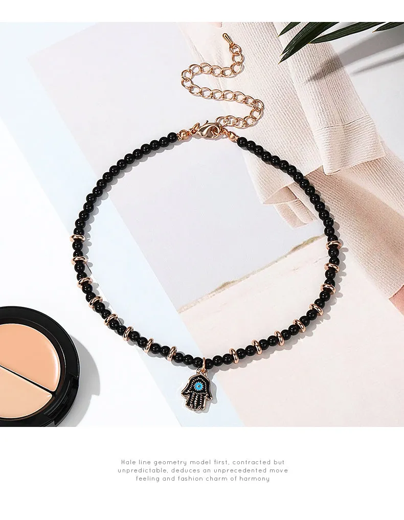 Unique Vintage Hand Necklace