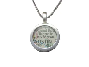University of Texas Map Pendant Necklace