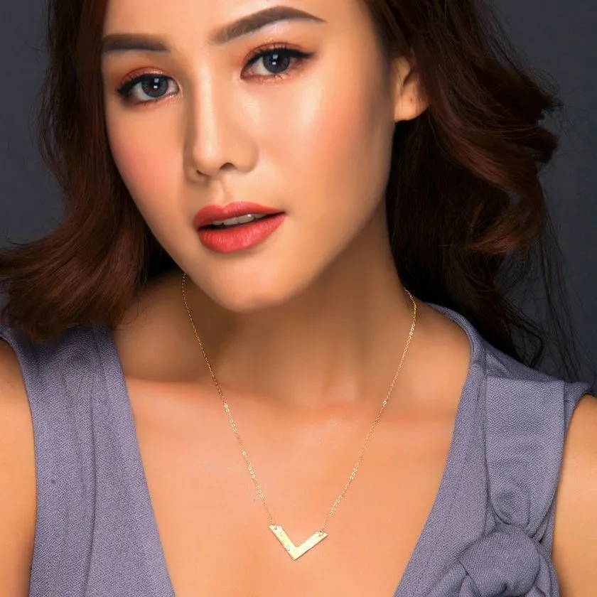 V Shape Chevron Necklace