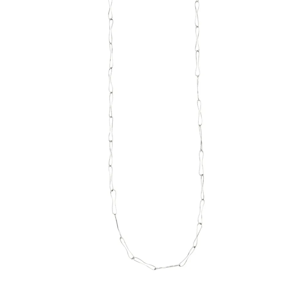 Wafer Chain Necklace in Silver